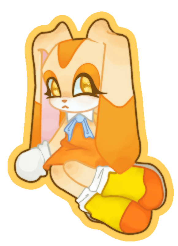 Cream sticker Cream sticker